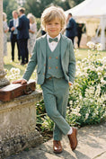 Gallery viewerに画像を読み込む, Boys Sage Green 3-Piece Suit for Garden Weddings
