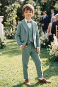 Gallery viewerに画像を読み込む, Boys Sage Green 3-Piece Suit for Garden Weddings
