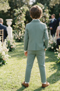 Gallery viewerに画像を読み込む, Boys Sage Green 3-Piece Suit for Garden Weddings

