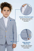 Bild in Galerie-Betrachter laden, Boys Seersucker Stripe 2-Piece Suit
