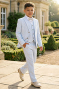 Bild in Galerie-Betrachter laden, Boys Sky Blue 3-Piece Suit for Garden Weddings
