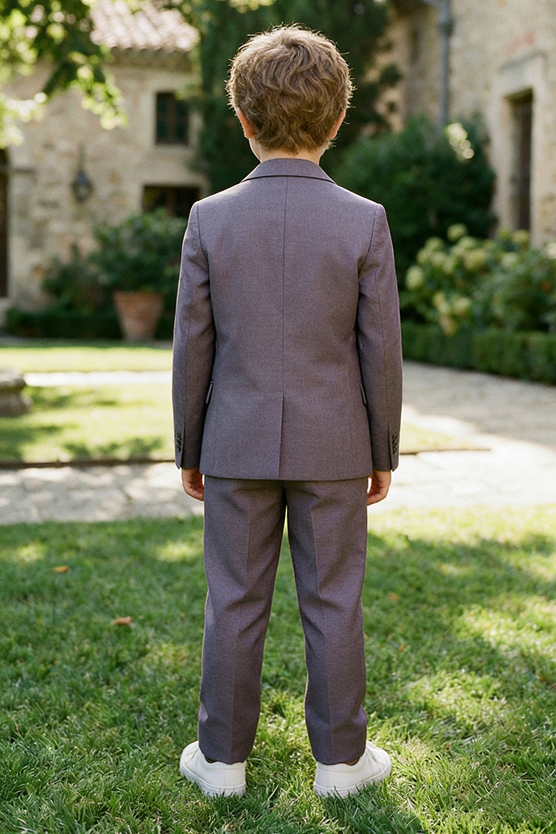 Boys Light Purple 2-Piece Suit for Tuscan Villa Weddings