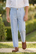 Cargar la imagen en la vista de la galería, Boys Light Blue Tailored Trousers
