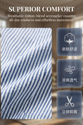 Cargar la imagen en la vista de la galería, Boys Blue And White Striped Single-Breasted 2-Piece Suit

