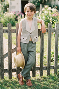 Load image into Gallery viewer, Boys Tea Green Simple Pants
