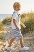 Gallery viewerに画像を読み込む, Boys Striped Simple Shorts
