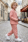 Load image into Gallery viewer, Boys Blush Pink 2-Piece Suit for Romantic Weddings
