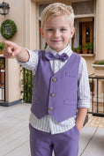 Bild in Galerie-Betrachter laden, Boys Lavender Vest & Trousers 2-Piece Suit
