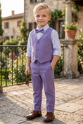 Bild in Galerie-Betrachter laden, Boys Lavender Vest & Trousers 2-Piece Suit

