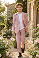 Boys Blush Pink 2-Piece Suit for Garden Weddings