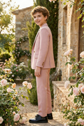 Bild in Galerie-Betrachter laden, Boys Blush Pink 2-Piece Suit for Garden Weddings
