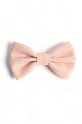 Load image into Gallery viewer, Boys Blush Pink Checkered Bow Tie
