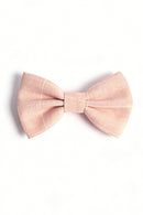 Boys Blush Pink Checkered Bow Tie