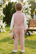 Bild in Galerie-Betrachter laden, Boys Blush Pink Vest & Trousers 2-Piece Suit
