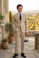 Khaki Single Breasted Suit 2-piece set