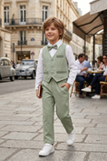 Bild in Galerie-Betrachter laden, Light Green Ethnic Print 2-Piece Set
