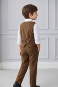 Load image into Gallery viewer, Dark Brown V-Neck 2-Piece Set
