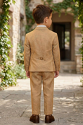 Load image into Gallery viewer, Oatmeal-Colored Single-Breasted 3-Piece Suit
