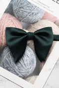 Load image into Gallery viewer, Boys Dusty Blue Satin Bow Tie for Weddings
