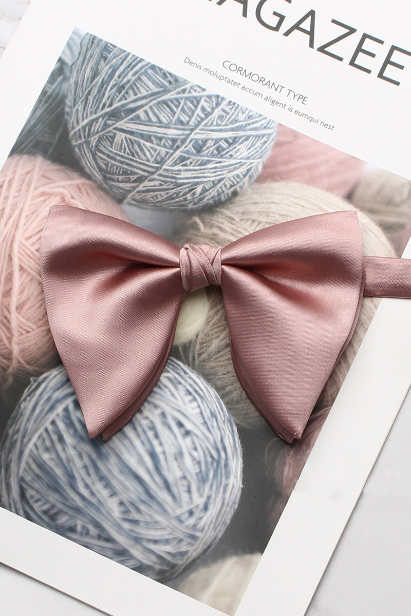 Boys Dusty Blue Satin Bow Tie for Weddings