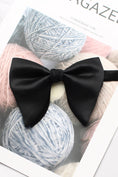 Load image into Gallery viewer, Boys Dusty Blue Satin Bow Tie for Weddings
