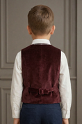 Bild in Galerie-Betrachter laden, Burgundy Velvet Vest
