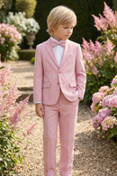 Pink Single-Breasted 2-Piece Suit