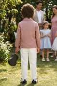 Bild in Galerie-Betrachter laden, Boys Dusty Pink Linen-Blend 2-piece Suit
