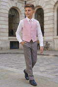 Load image into Gallery viewer, Pink V-neck Single-Breasted Vest
