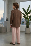 Load image into Gallery viewer, Pink Striped Straight Leg Pants
