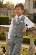 Bild in Galerie-Betrachter laden, Boys Sage Green Vest & Trousers Set
