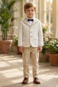 Load image into Gallery viewer, Boys Ivory & Beige 2-piece Suit
