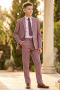 Load image into Gallery viewer, Boys Dusty Rose 2-Piece Suit for Garden Weddings
