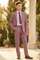Boys Dusty Rose 2-Piece Suit for Garden Weddings