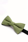 Load image into Gallery viewer, Boys Sage Green Linen Bow Tie for Weddings
