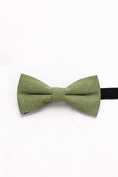Load image into Gallery viewer, Boys Sage Green Linen Bow Tie for Weddings
