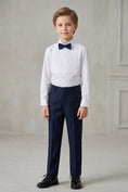 Load image into Gallery viewer, Boys White Pleated Shirt for Weddings & Formal
