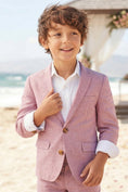Bild in Galerie-Betrachter laden, Boys Dusty Rose Linen 2-Piece Suit
