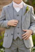 Load image into Gallery viewer, Boys Grey 3-Piece Suit for Garden Weddings
