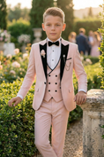 Load image into Gallery viewer, Pink And Black Double-Breasted 3-Piece Set
