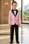 Load image into Gallery viewer, Boys Pink Tuxedo 2-Piece Suit
