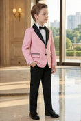 Load image into Gallery viewer, Boys Pink Tuxedo 2-Piece Suit
