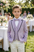Load image into Gallery viewer, Boys Lavender 3-Piece Suit
