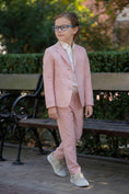 Bild in Galerie-Betrachter laden, Boys Dusty Pink Pinstripe 2-Piece Suit
