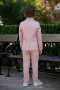 Bild in Galerie-Betrachter laden, Boys Dusty Pink Pinstripe 2-Piece Suit

