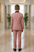 Load image into Gallery viewer, Dark Pink And Black Double-Breasted 3-Piece Set
