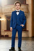 Load image into Gallery viewer, Boys Navy Blue 3-Piece Suit for Weddings

