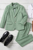Bild in Galerie-Betrachter laden, Boys Sage Green Check 2-Piece Suit
