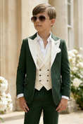 Bild in Galerie-Betrachter laden, Boys Green Tuxedo 3-Piece Suit for Weddings
