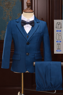 Boys Navy Blue 3-Piece Suit for Weddings
